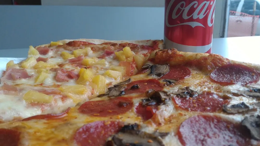 Hawaiian Pizza and Pepperoni with Mushrooms